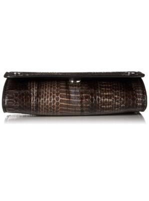 Calvin Klein Patent Python Studded Flap Over Small Crossbody