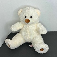 The Bear Factory Cream Colored Bear Plush Stuffed Animal Toy 2007 12 in Tall