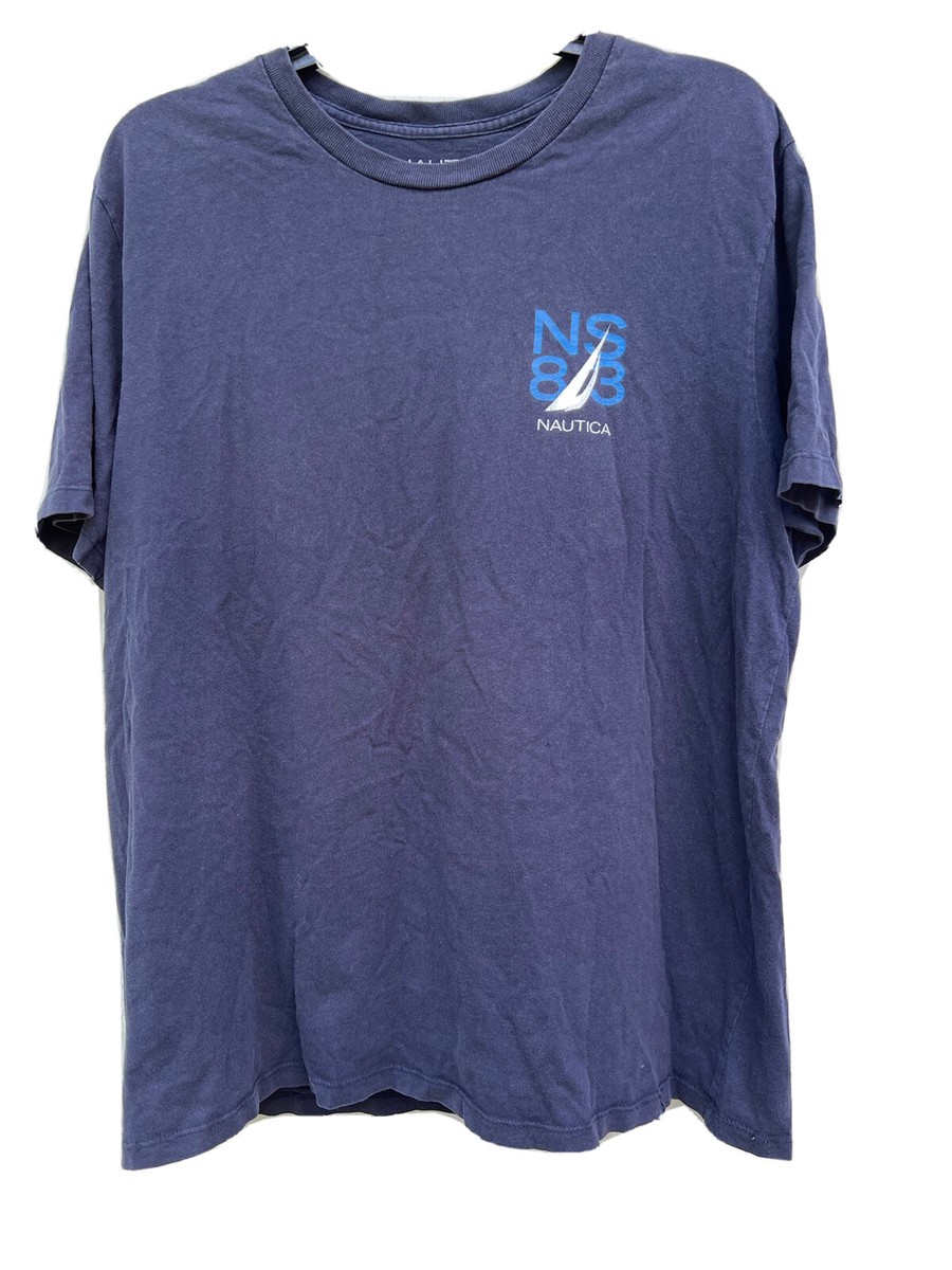 ☆ NAUTICA ☆BOX LOGO S/S TEE Nautica T-Shirt with Big Logo Print | eBay