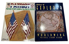 USA Patriot & Junior Stamp Collection Album New Explorer Worldwide Kit HE Harris