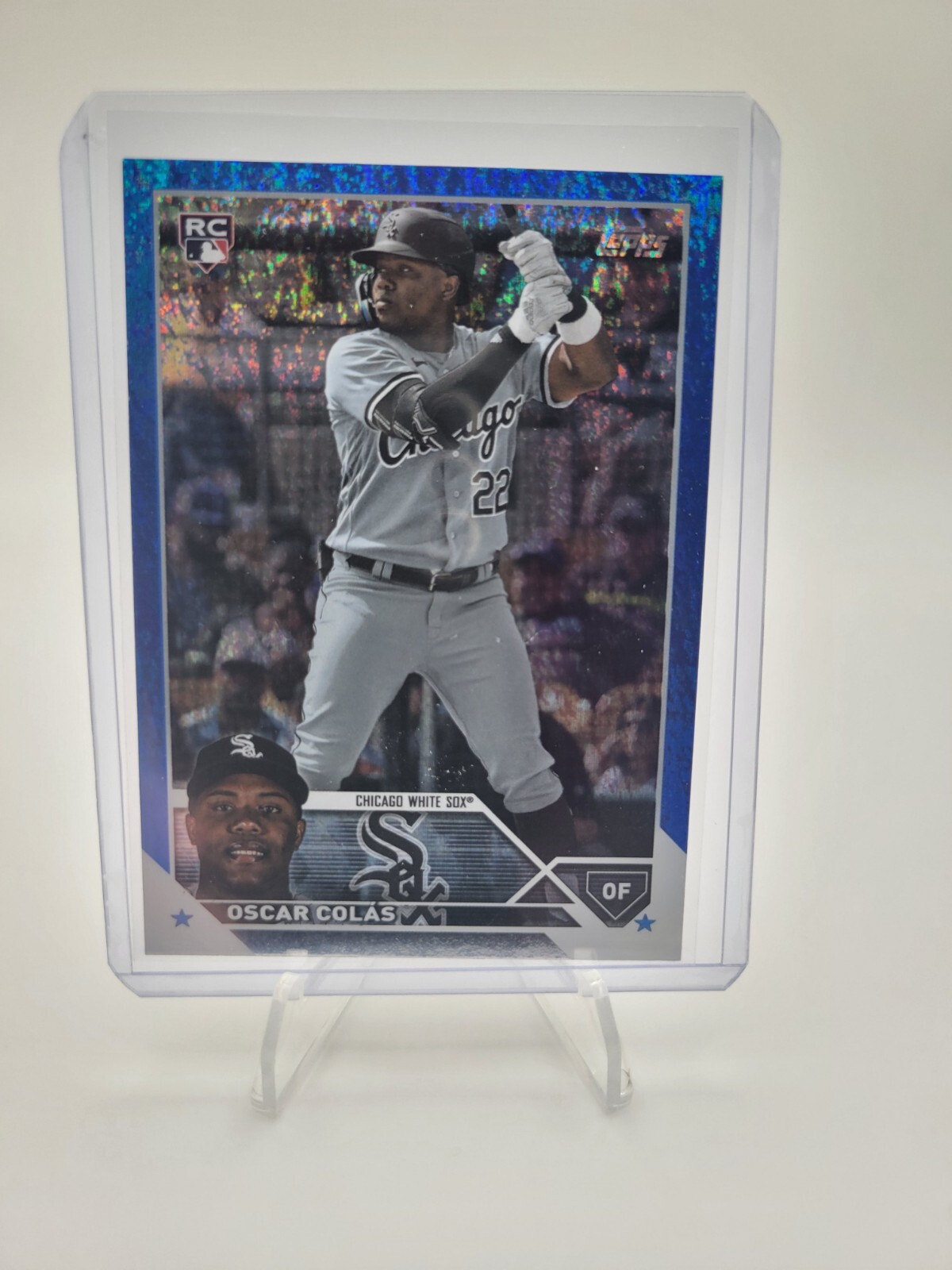 2023 Topps Series 2 - #545 Oscar Colas (RC) Blue Foil 920/999