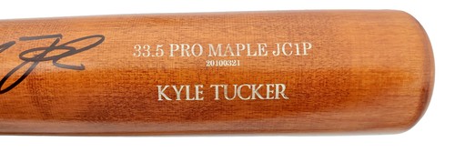 KYLE TUCKER AUTOGRAPHED BROWN OLD HICKORY GAME MODEL BAT ASTROS BECKETT 200451 - Picture 4 of 12