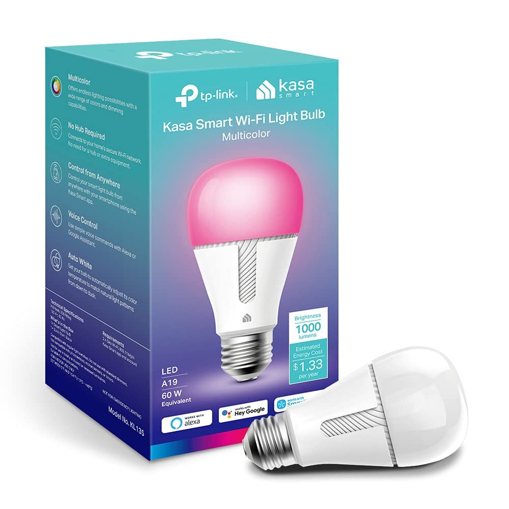 Kasa Smart Bulb Dimmable Color Changing Light Bulb Work with Alexa and Google...-image