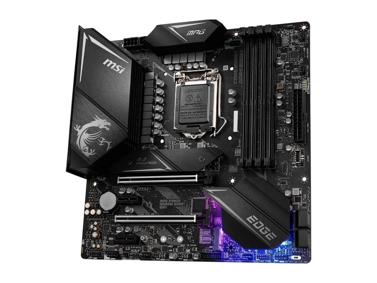 MSI MPG Z490M GAMING EDGE WIFI LGA 1200 Intel Z490 Micro ATX Intel