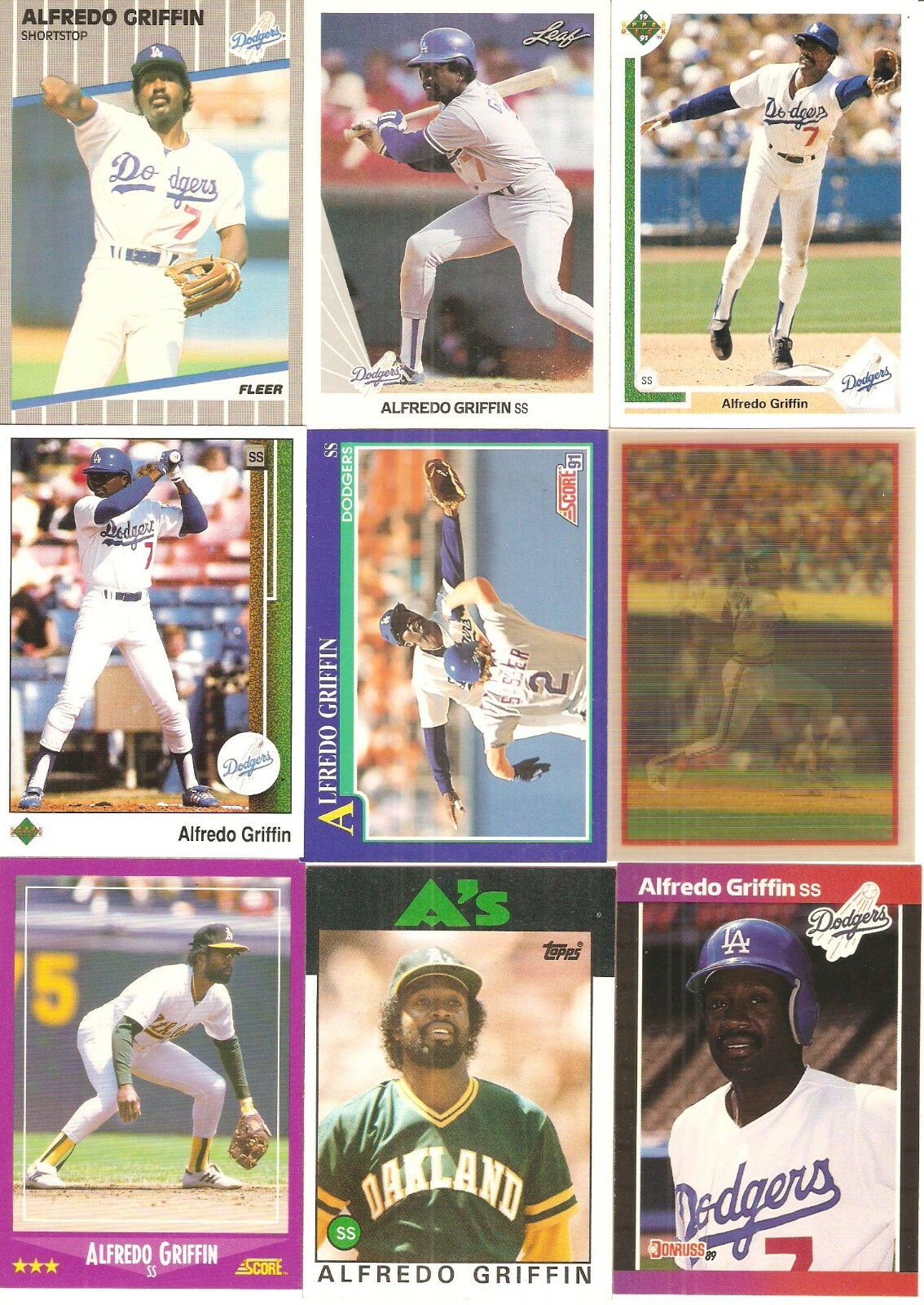 40 CARD ALFREDO GRIFFIN BASEBALL CARD LOT 304 eBay