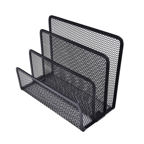Black Mesh Letter Paper File Storage Rack Holder Tray Organiser Desktop Offic*-* - Picture 8 of 11