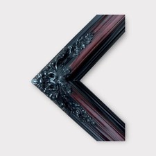 9 x 12 In Stock-Traditional compo XL ornate corners wood frame, CHERRYWOOD.