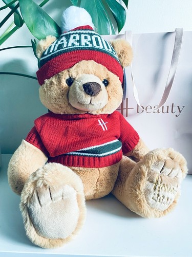 Harrods 2023 Christmas Bear Ethan with Tags / Brand New - Afbeelding 1 van 4