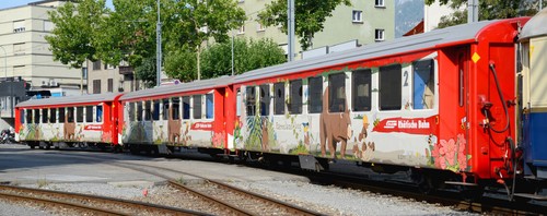 H0m RhB Personenwagen B 2318 EW I Bärenland Arosa Ep.VI Bemo 3253148 Neu!!! | Zustand: Neu