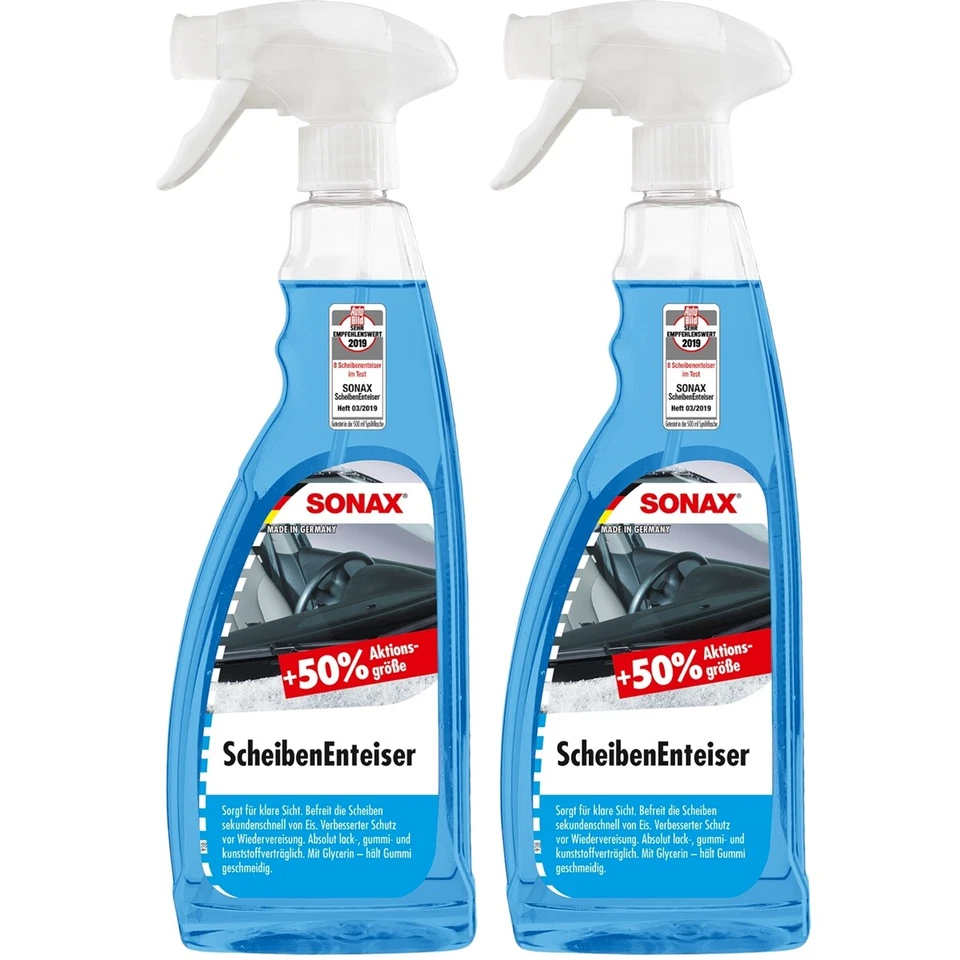 Scheibenenteiser 2 x 750 ml SONAX Scheiben Enteiser, Defroster Spray - Bild 1 von 4