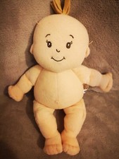 Manhattan Toy Baby Stella Doll 13" Light Skin Plush Blonde Hair 1st Soft Toy Bow