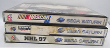 Sega Saturn Game Pack Lot 3 Nascar 98, Quarterback Attack, NHL 97