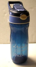 Water Bottle With Spray Mist By Jiayin, 20.3 Oz., Blue, Brand New