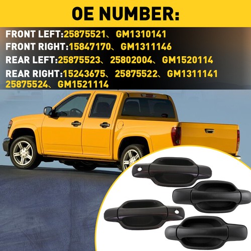 For Chevrolet 2004-2012 Colorado Door Handle Exterior Outside Front Right Side - Foto 33 di 43