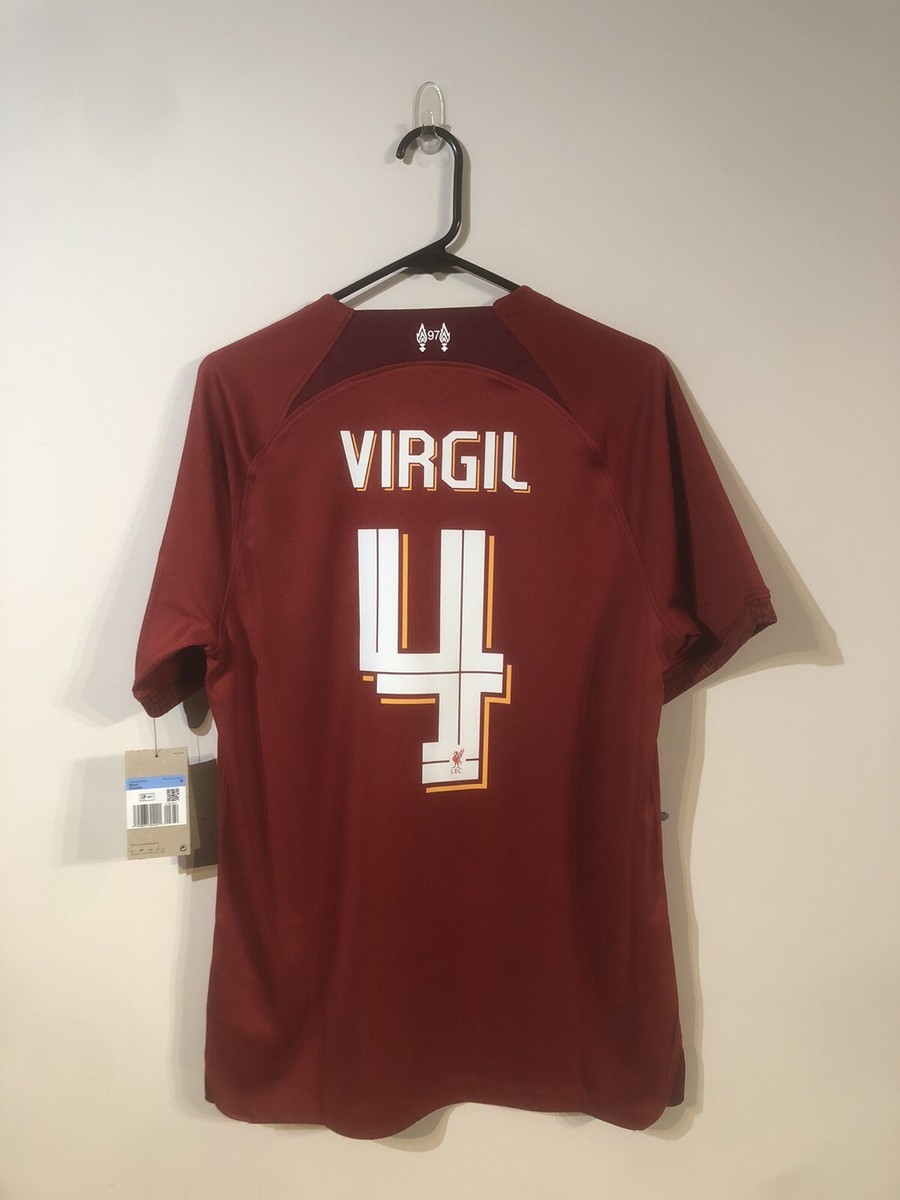 Virgil #4 Liverpool Medium 2022/23 Euro Home Jersey Nike BNWT