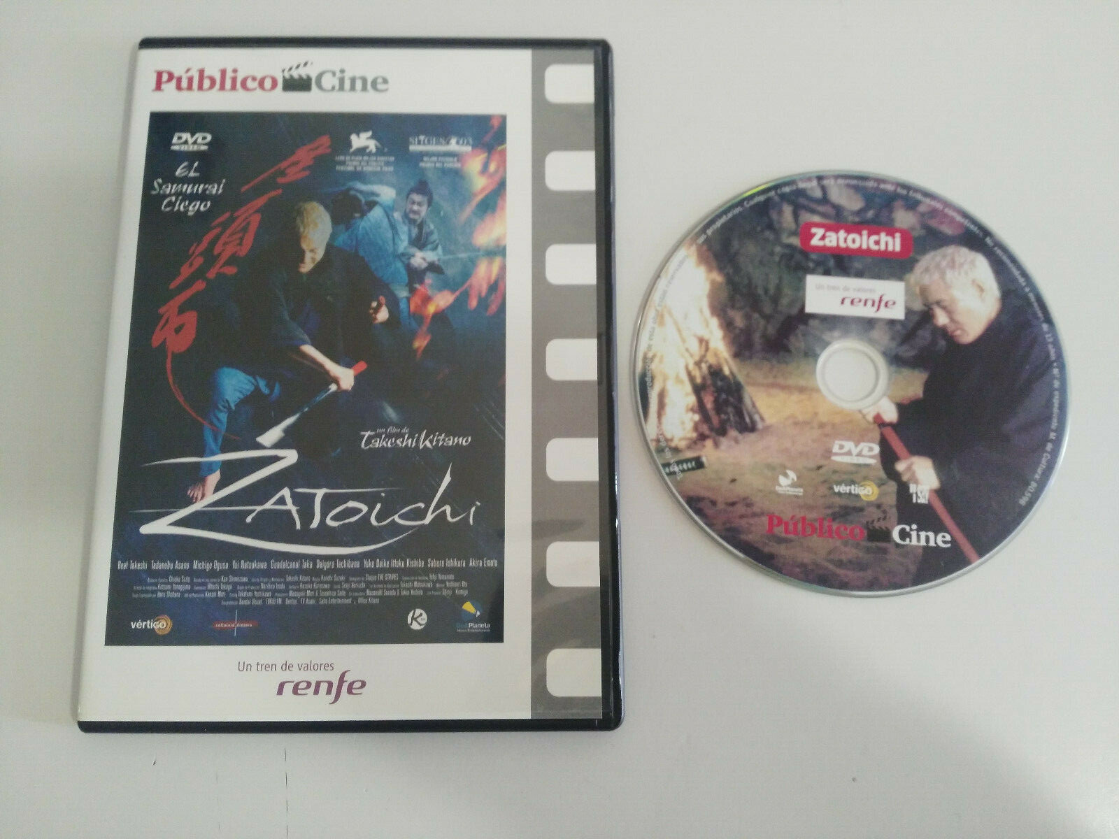 Zatoichi Takeshi Kitano DVD Slim Español Japonés