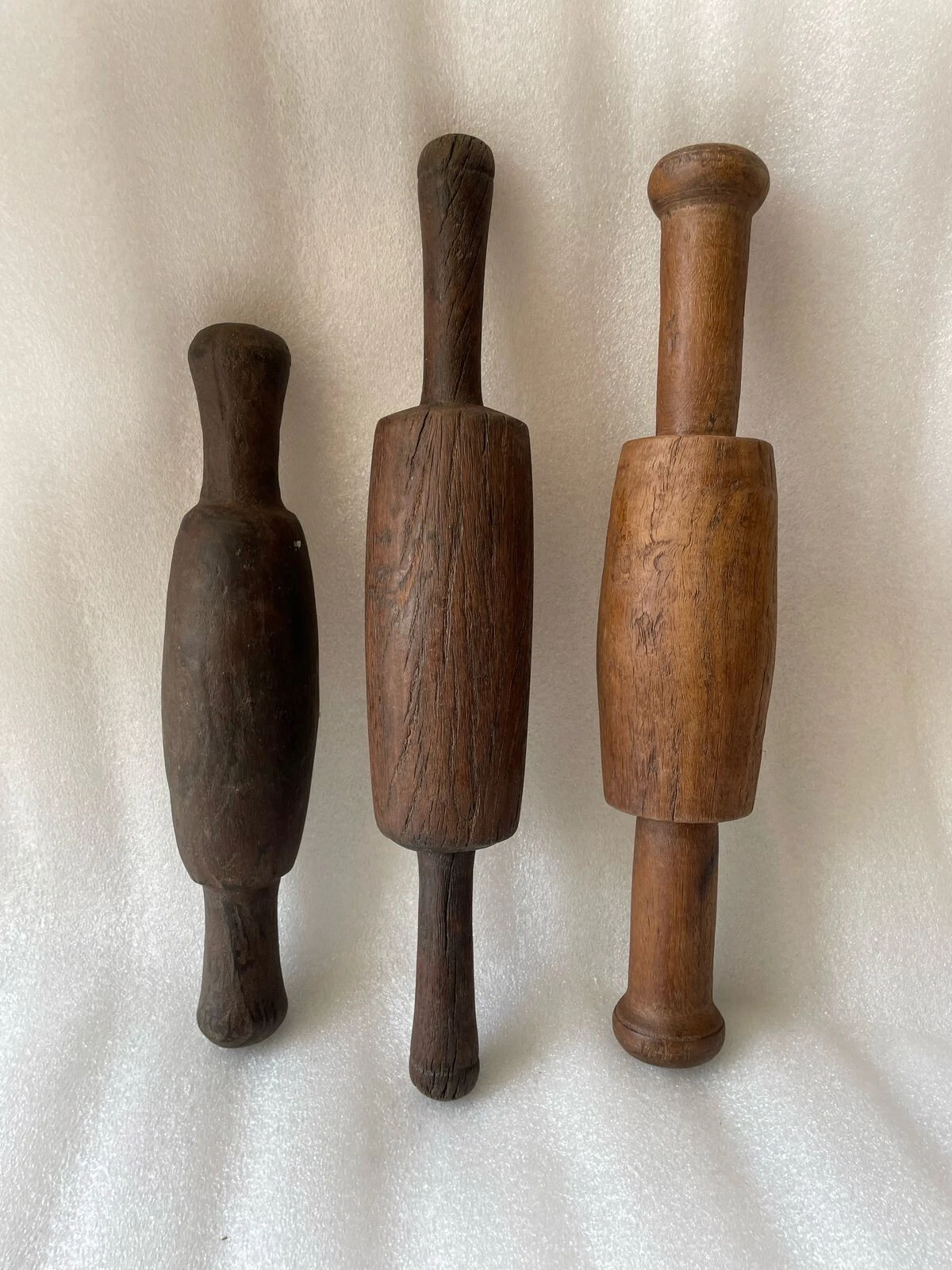 Set of 3 Vintage Wooden Rolling Pin, Belan with Handles, Baking Pin - 230
Opens in a new window or t