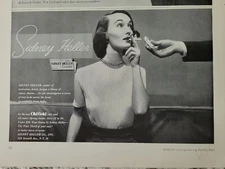 1951 women's Sidney Heller created blouse  series of tiny tucks vintage ad
