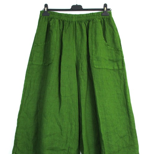 LAGENLOOK100% LINEN CROPPED PANTS IN 9 COLS SIZES :Plus:1(L) Plus 2(XL)Plus3(XXL - Picture 43 of 117