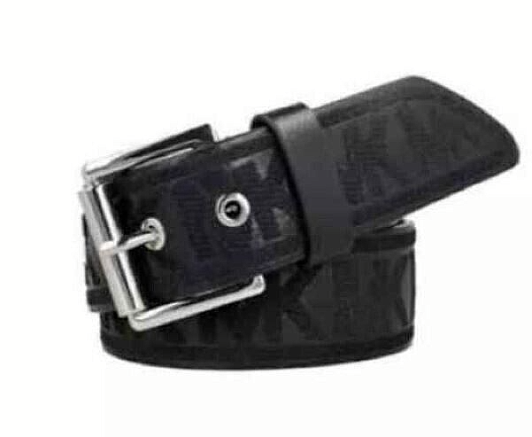 Michael Kors Women’s Black Leather Logo Belt MICHAEL KORS WOMEN main image 4