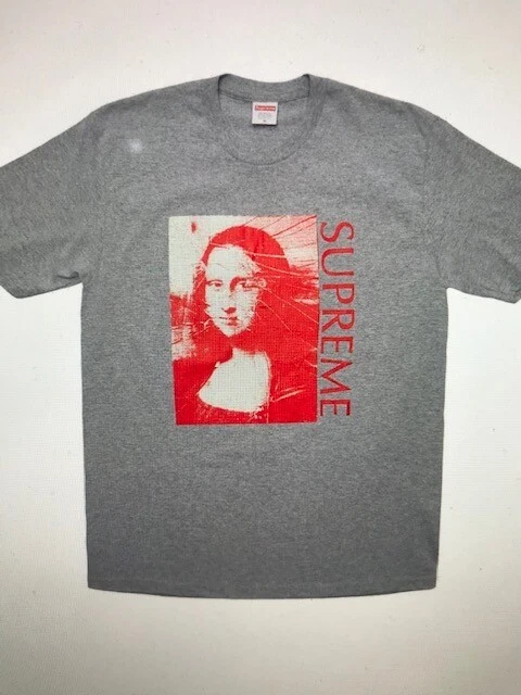 Tee shirt gris Supreme Mona Lisa taille XL SS18 semaine 19