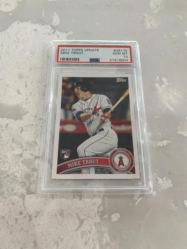 2011 Topps Update Mike Trout Rookie Card RC PSA 10 US175