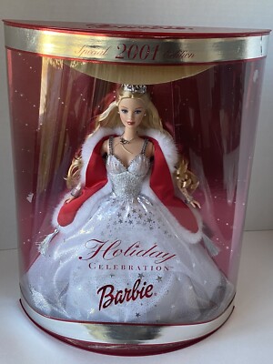 Vintage 2001 Barbie Holiday Celebration Barbie Doll Special Edition NIB