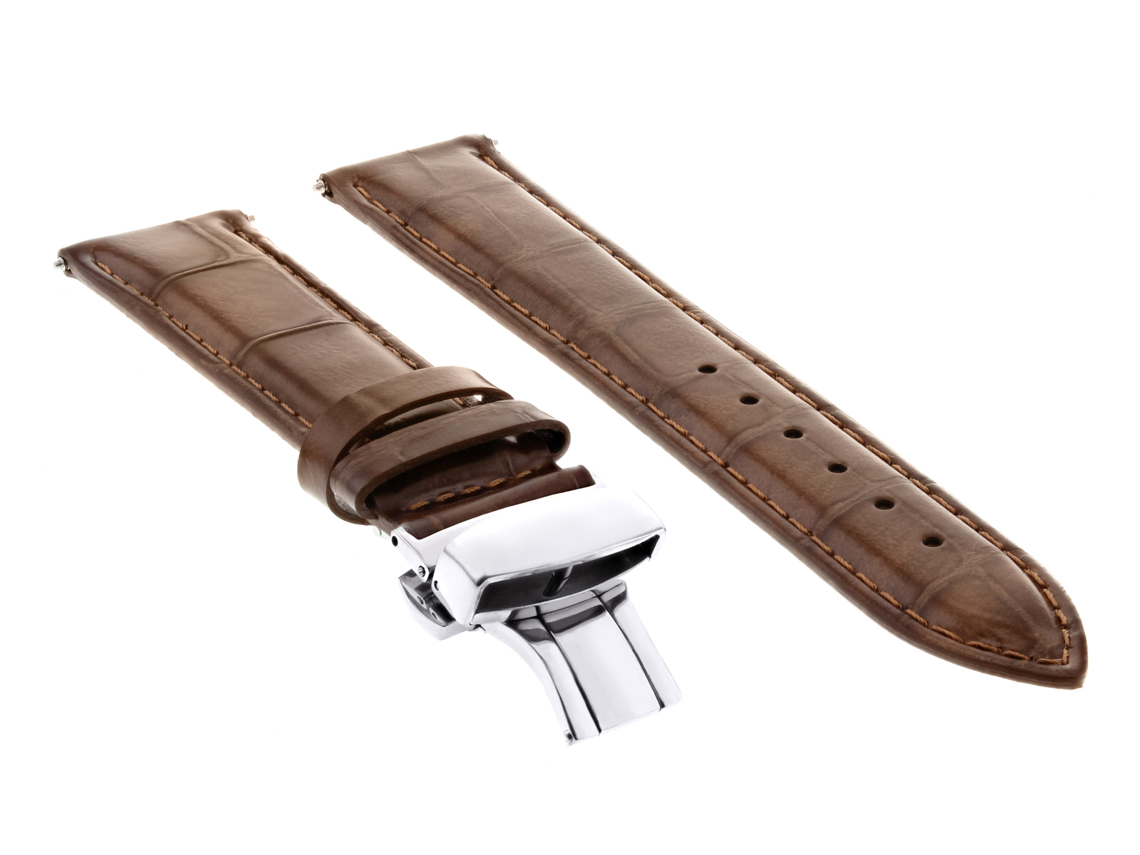 22MM LEATHER STRAP WATCH BAND FOR BULOVA PRECISIONIST 96A118 96B158 L