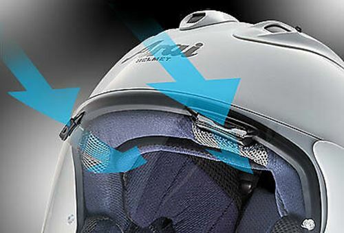 Arai Open Face Helmet SZ-R VAS RAM-X vz-ram PLUS Glossy white ARAI
