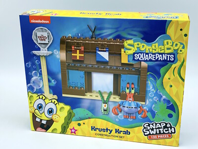 Nickelodeon SpongeBob Squarepants Krusty Krab Construction Building Set 120 pcs