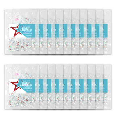 Wallaby Mylar Bags PackFreshUSA: 200cc Oxygen Absorber Packs - Food Grade - Non-Toxc Freeze Dryers - Foto 4