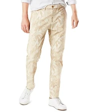 Dockers Men's Slim-Fit Smart 360 Flex Stretch Cropped Leaf Printed Chinos