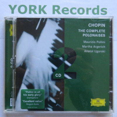 CHOPIN - Complete Polonaises POLLINI / ARGERICH / UGORSKI - Ex Con 2 CD Set DG