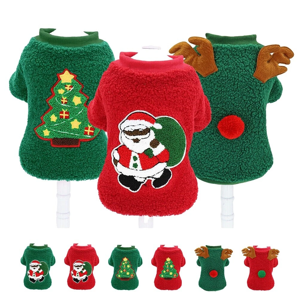 Christmas Fleece Dog Sweaters