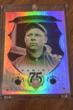 2014 Panini Hall of Fame 75th Anniversary BLACK Mordecai Brown HOF 1/1