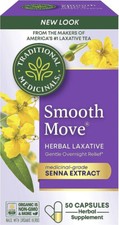 Traditional Medicinals Smooth Move Senna Caps 50 Capsule