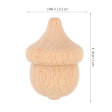 10Pcs DIY Graffiti Acorn Wooden Peg Dolls Kids Coloring Unfinished Wood Crafts
