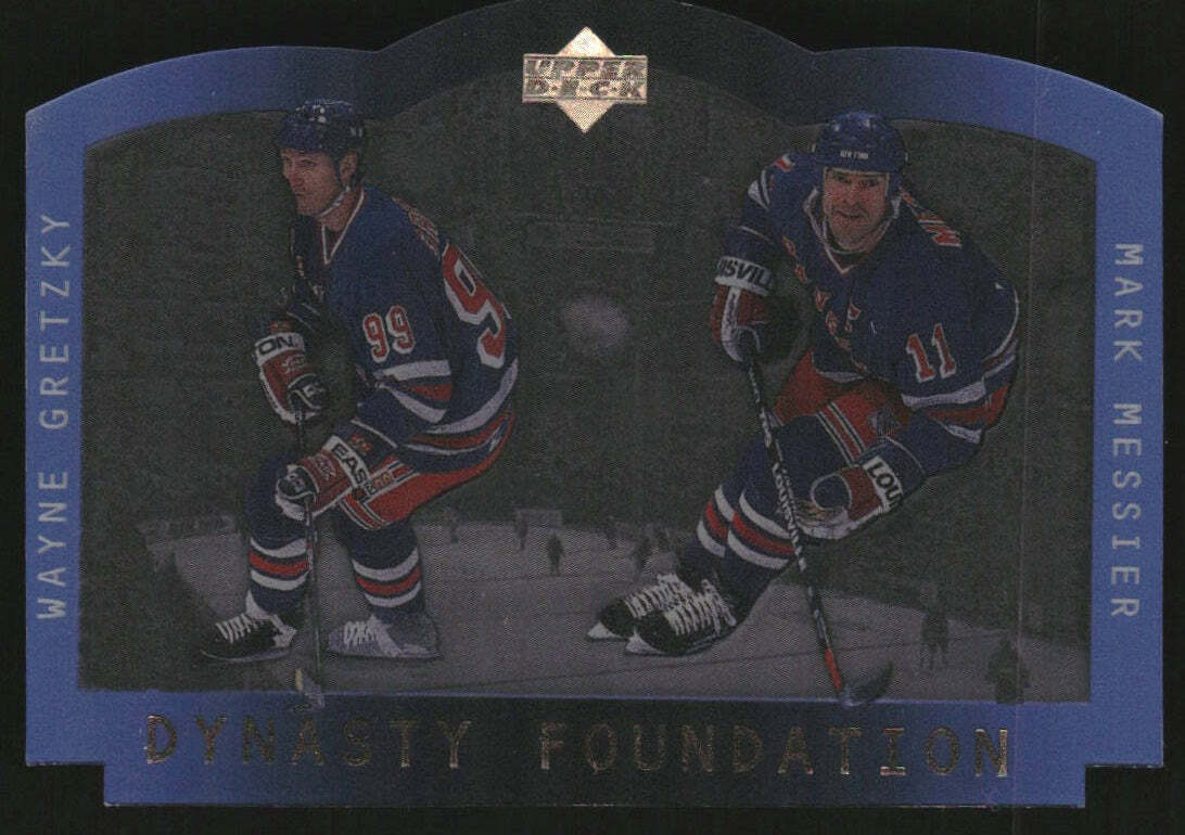 1996-97 Upper Deck Ice Stanley Cup Foundation Dynasty Wayne Gretzky Mark Messier