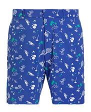 125 Polo Ralph Lauren Men's, Classic Fit Stretch 9" Swim Trunk, Navy Multi, 34