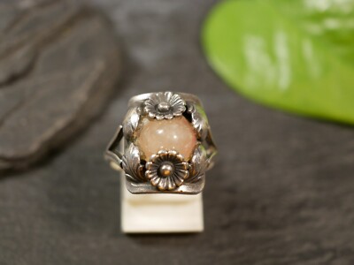 Top 925 Sterling Silber Ring Blumen Floral Nils Erik From Dänemark