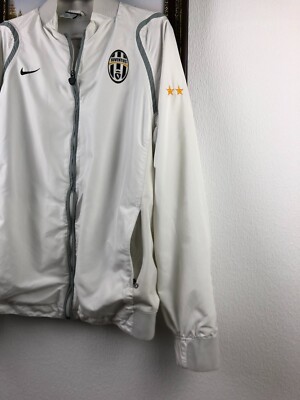 Vintage Nike Juventus Football Jacket Soccer Track Top Mens White