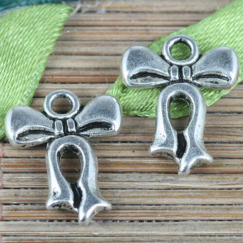 Store 24pcs Tibetan famous Silver color charms EF0309 design knot
