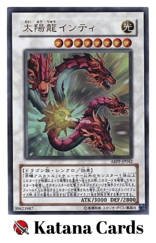 Yugioh Cards | Sun Dragon Inti Ultra Rare | ABPF-JP042 Japanese - Picture 1 of 6