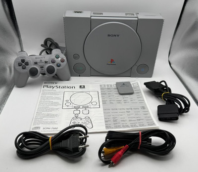 Sony PlayStation PS1 SCPH-7502 PAL Komplettset mit Controller Memory Card