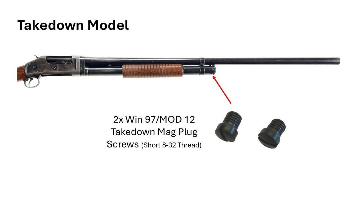 TSS WINCHESTER 1897 97 / MODEL 12 - Trench Gun - Mag Tube Plug For