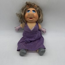 Vintage Fisher Price 14 Plush Miss Piggy Doll with Dress 890 Jim Henson