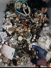 7 Pounds Jewelry Costume Vintage Mix LBS  necklaces bracelets pins rings etc lbs
