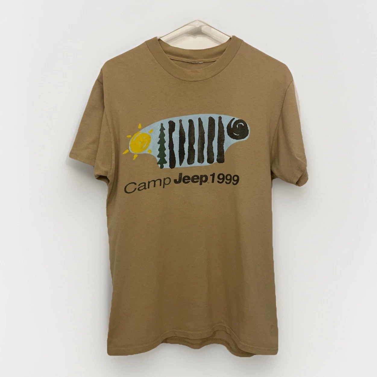 Vintage 90s Jeep T-Shirt MEDIUM Camp Jeep 1999 tee