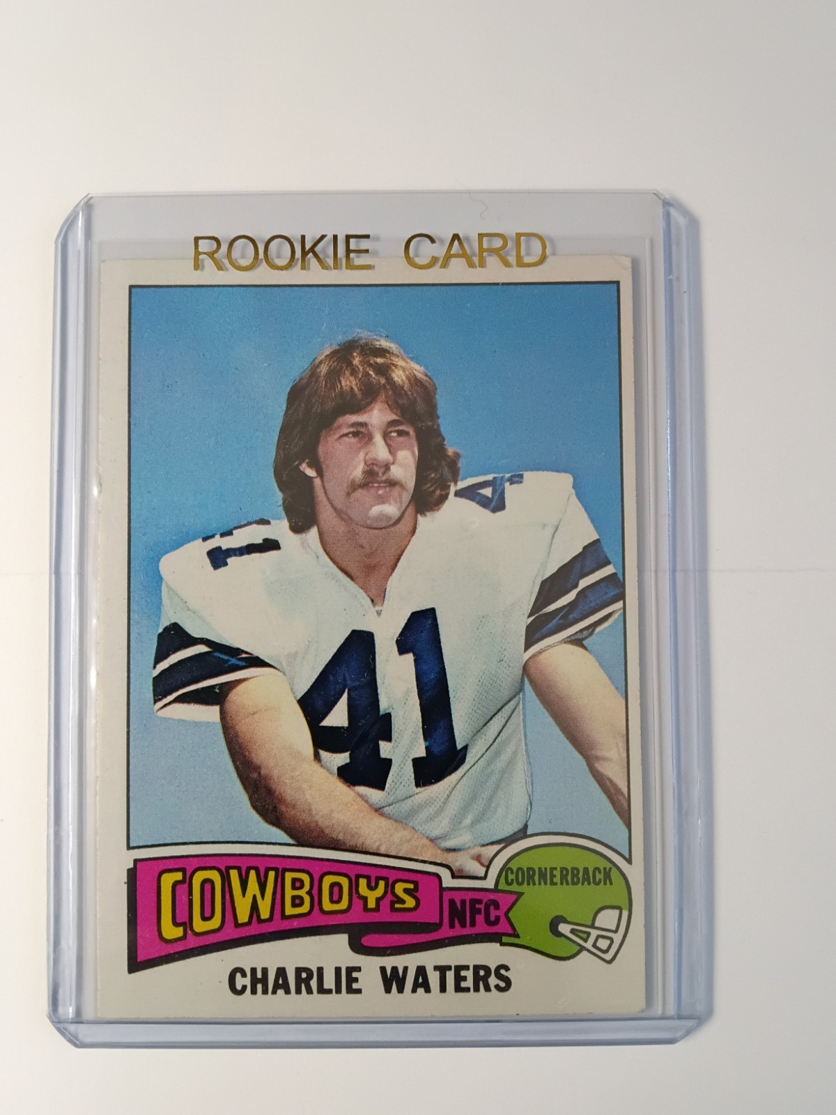 Charlie Waters #59 Football Cards 1975 Topps trading card — raw and PSA graded price guide