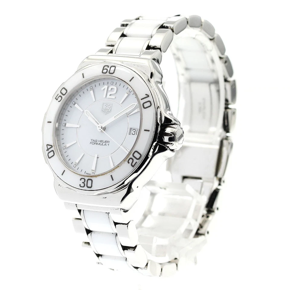 Reloj de cuarzo para dama TAG HEUER Formula 1 WAH1211 fecha esfera blanca_883995 Foto 2 de 4